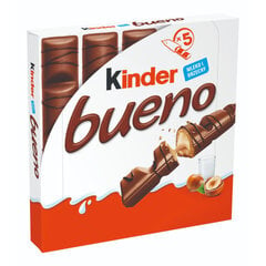 Kinder Bueno vahvlibatoonid, 5x21,5 g hind ja info | Maiustused | kaup24.ee