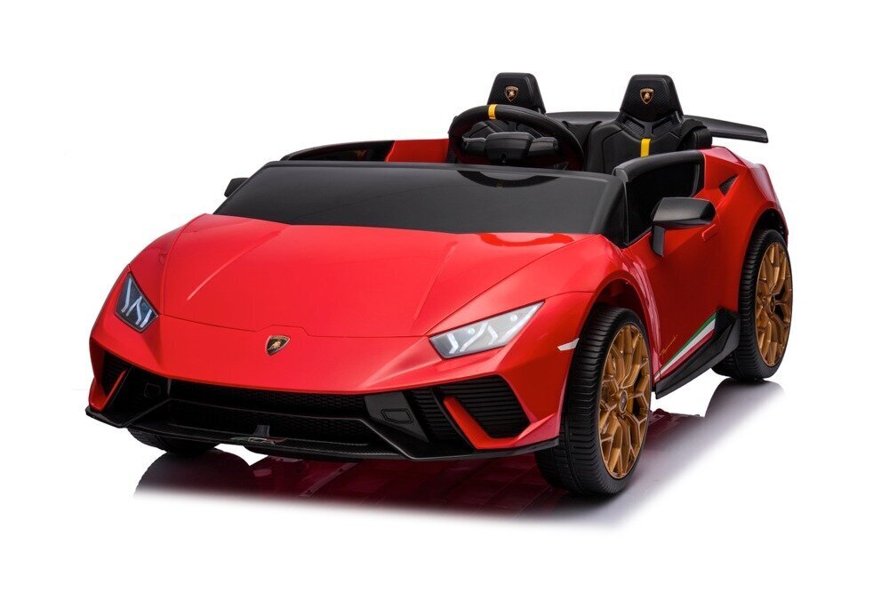 Kahekohaline elektriauto lastele Lamborghini Huracan Performante Spyder, punane цена и информация | Laste elektriautod | kaup24.ee