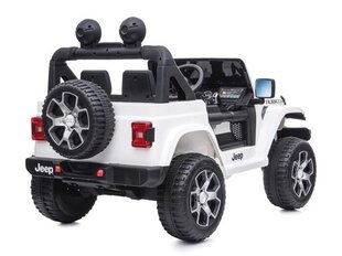 Jeep Wrangler Rubicon White, 12 volti hind ja info | Laste elektriautod | kaup24.ee