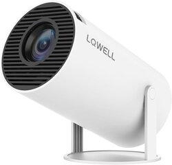 Miniprojektor Lqwell, HY300-A-WT, 4K, valge hind ja info | Projektorid | kaup24.ee