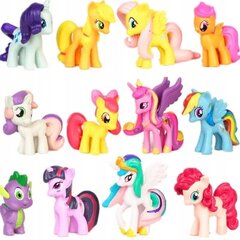 Figuurikomplekt My Little Pony, 12 tk hind ja info | Tüdrukute mänguasjad | kaup24.ee