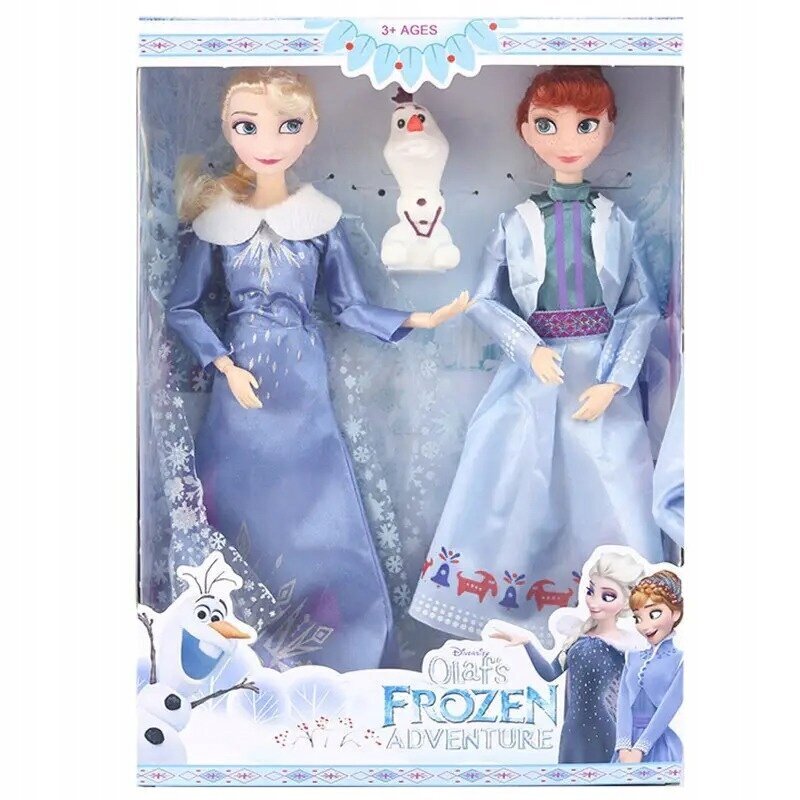 Nukud Elsa ja Anna koos Olaf Frozeniga, 30 cm hind ja info | Tüdrukute mänguasjad | kaup24.ee