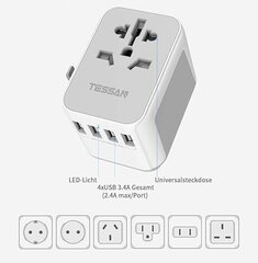 Resteq Tessan hind ja info | USB jagajad, adapterid | kaup24.ee