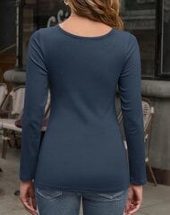 Блузка женская Auselily, синяя цена и информация | Женские блузки, рубашки | kaup24.ee