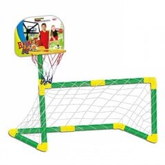 Набор для игры в футбол и баскетбол с аксессуарами 2 в 1, зеленый, WOOPIE цена и информация | Игры на открытом воздухе | kaup24.ee