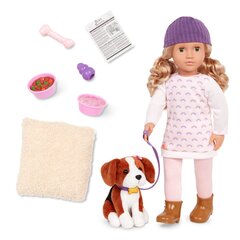 OUR GENERATION Кукла Эмбер с биглем 46 см цена и информация | Игрушки для девочек | kaup24.ee