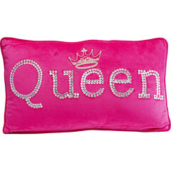 Подушка Queen, розовая, 35 x 60 cм цена и информация | Декоративные подушки и наволочки | kaup24.ee