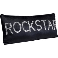 Подушка Rockstar, чёрная, 35 x 80 cм цена и информация | Декоративные подушки и наволочки | kaup24.ee