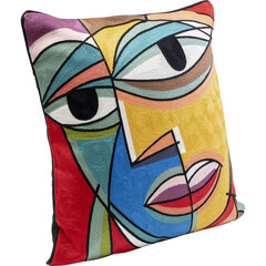 Подушка Face, 45х45 см цена и информация | Декоративные подушки и наволочки | kaup24.ee