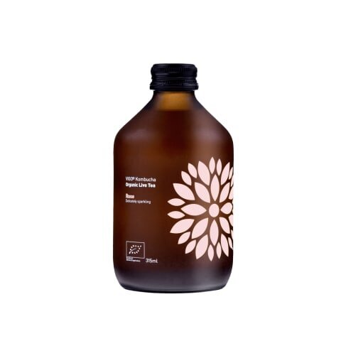 Gaseeritud orgaaniline roosimaitseline teejook Vigo Kombucha, 0,33 l hind ja info | Karastusjoogid | kaup24.ee