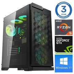 Intop Ryzen 5 5600X 16GB 500SSD M.2 NVME+2TB GTX1650 4GB WIN11 hind ja info | Lauaarvutid | kaup24.ee