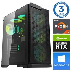 INTOP Ryzen 5 5600X 32GB 1TB SSD M.2 NVME RTX3060 12GB WIN11 hind ja info | Lauaarvutid | kaup24.ee