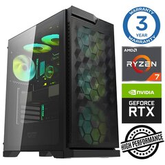 Intop Ryzen 7 5700X 16GB 250SSD M.2 NVME RTX3050 6GB no-OS hind ja info | Lauaarvutid | kaup24.ee