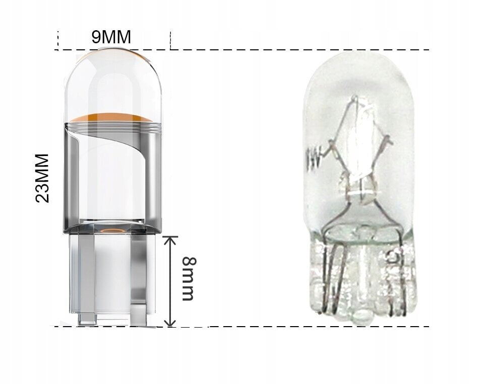 Led-Lambi W5W T10 Xstorm 360° Kristalliline Cob цена и информация | Autopirnid | kaup24.ee
