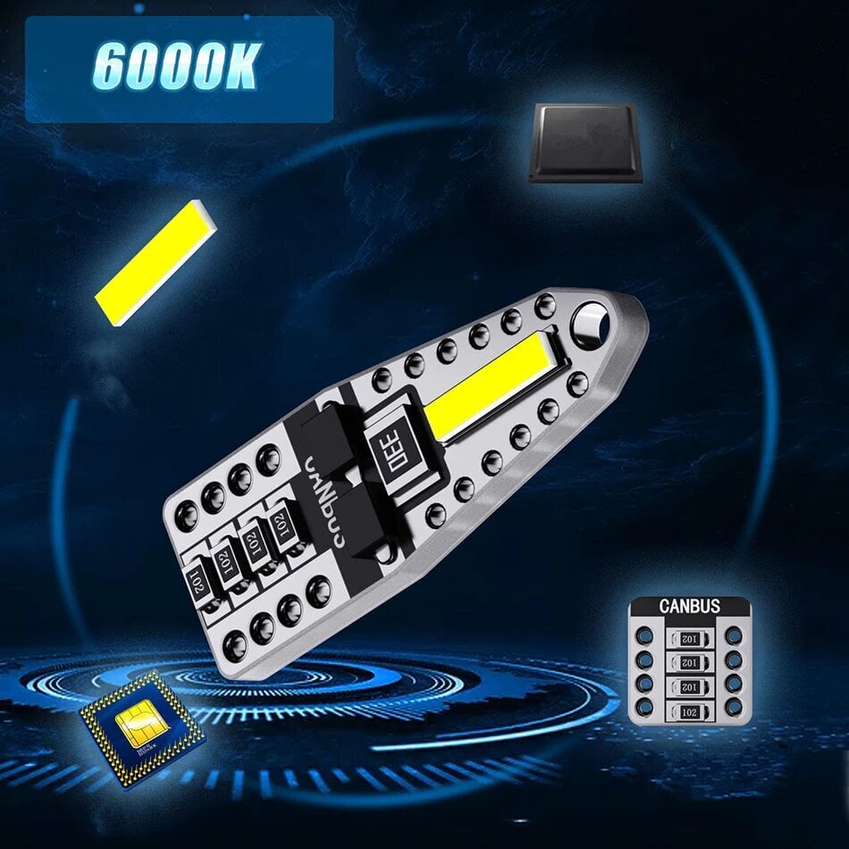 10x Led W5W T10 Xstorm Positsioonituled B.Power Canbus цена и информация | Autopirnid | kaup24.ee