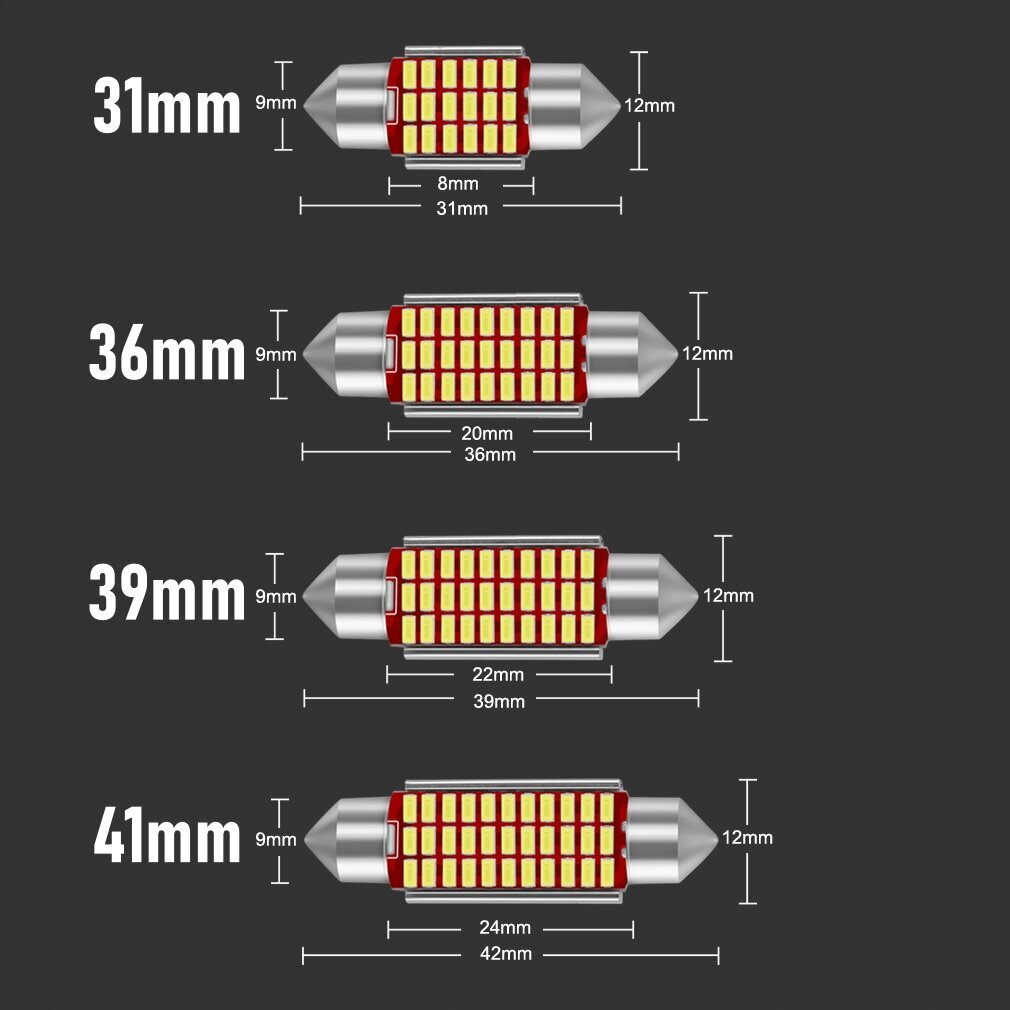 Viinud Lambipirn Xstorm 39mm C3W C5W 30Smd hind ja info | Autopirnid | kaup24.ee