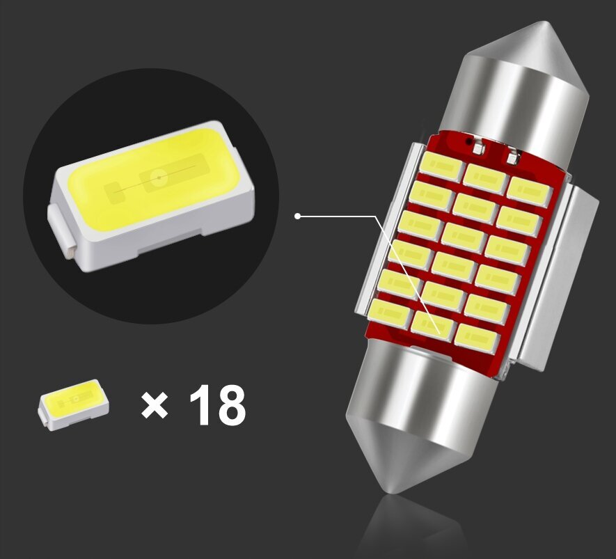 Led-Lambi 31Mm Xstorm C3W C5W 18Smd цена и информация | Autopirnid | kaup24.ee