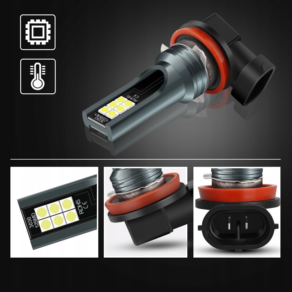 Led-Lambi H11 35W 3000Lm 12V hind ja info | Autopirnid | kaup24.ee