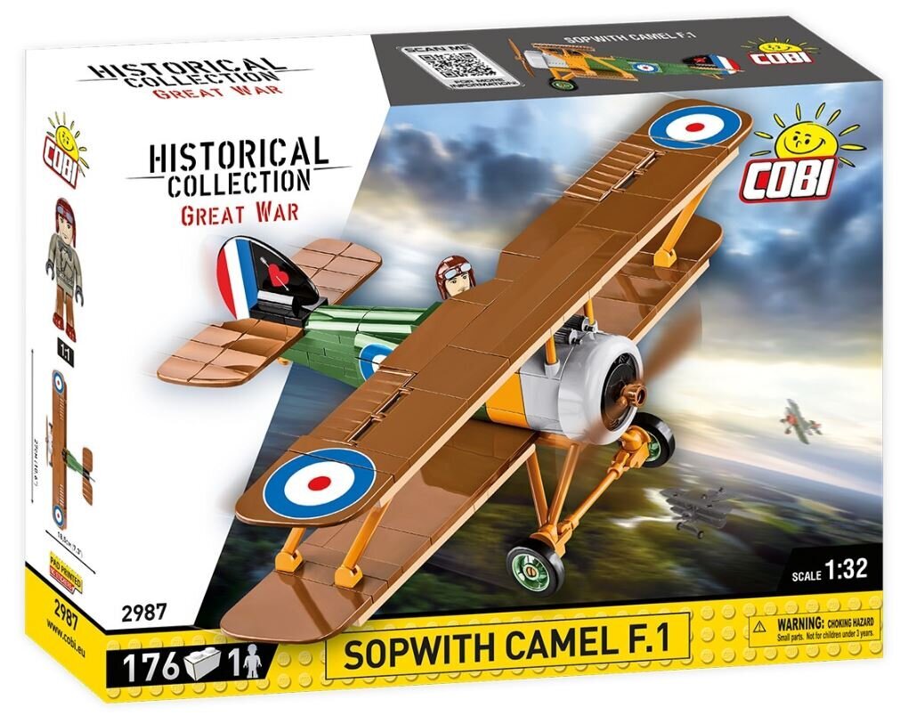 Konstruktor Cpbi HC GREAT WAR Sopwith.F.1 Camel 2987, 176 tk hind ja info | Klotsid ja konstruktorid | kaup24.ee