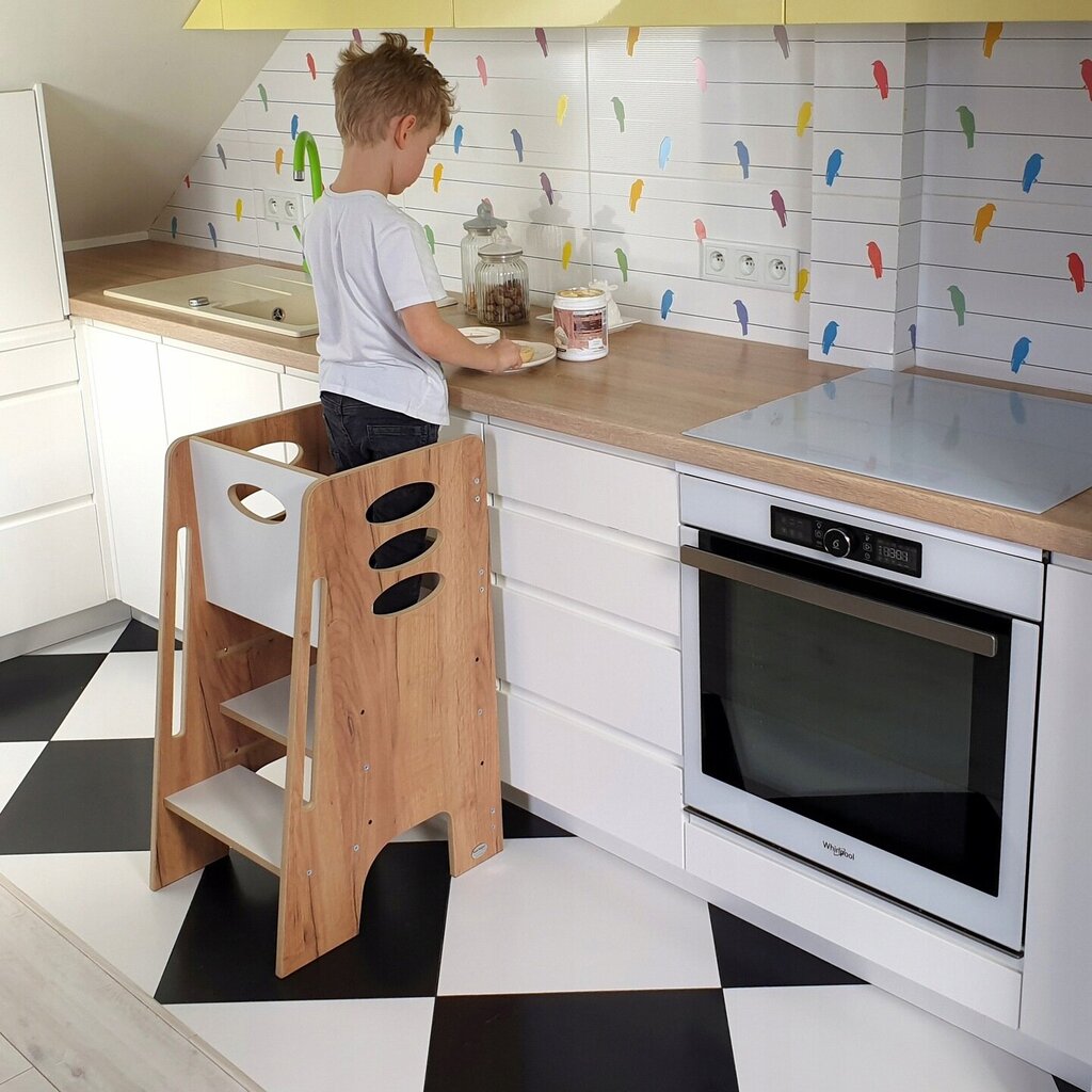 Köögitorn KH-340, Kids Helper, pruun hind ja info | Laste lauad ja toolid | kaup24.ee