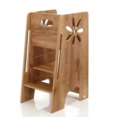 KH-350 Кухонная башня Flower, коричневый цена и информация | Детские столы и стулья | kaup24.ee