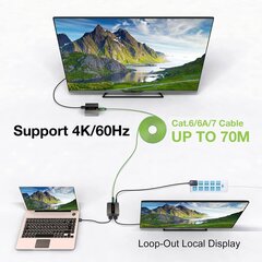 HDMI pikendaja Techly 4K*60 Hz kuni 70 m Cat6/6a/7 IR Techly hind ja info | Signaalivõimendid (Range Extender) | kaup24.ee