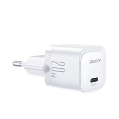 Minilaadija, Joyroom JR-TCF021, USB-C, 20 W., PD, valge hind ja info | Mobiiltelefonide laadijad | kaup24.ee