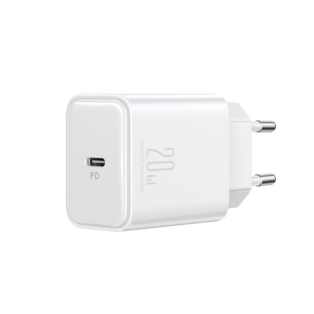 Võrgulaadija, Joyroom JR-TCF061, USB-C, 20W, PD QC AFC FCP, valge цена и информация | Mobiiltelefonide laadijad | kaup24.ee