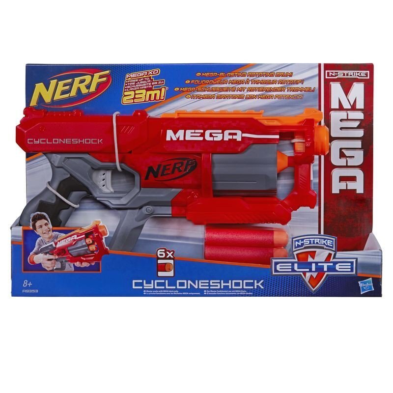 Mängupüstol Hasbro Nerf Mega Cycloneshock цена и информация | Poiste mänguasjad | kaup24.ee