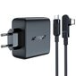 Kiirlaadija Acefast A371, 3x USB-C, 1x USB-A, USB-C, 2 m. nurgakaabel, 100 W., must цена и информация | Mobiiltelefonide laadijad | kaup24.ee