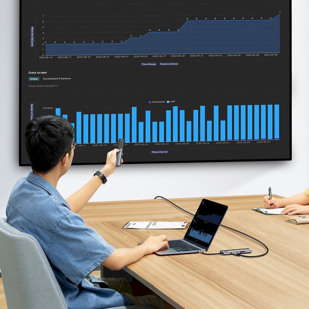 HUB adapter 8in1, Baseus StarJoy, StarJoy, USB-C to USB-C PD 3x USB-A HDMI RJ-45 SD TF, hall цена и информация | USB jagajad, adapterid | kaup24.ee