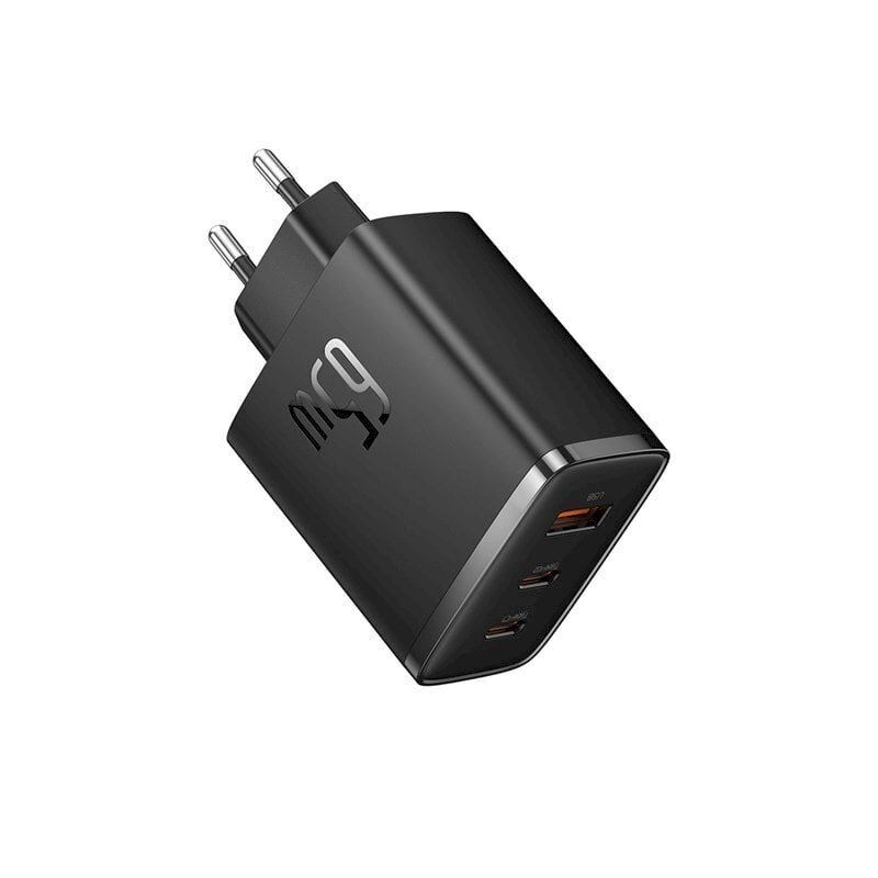 Võrgulaadija Baseus Cube Pro Cube Pro kiirlaadija, 65 W., 2x USB-C USB-A., must hind ja info | Mobiiltelefonide laadijad | kaup24.ee