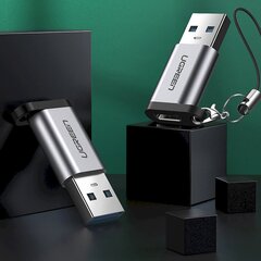 Штекер-переходник USB-C на USB 5 Гбит/с, Ugreen US2761, серый цена и информация | Адаптеры и USB-hub | kaup24.ee