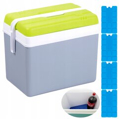 Сумка-холодильник Eda, 35л, серая + охлаждающие батареи цена и информация | Сумки-холодильники | kaup24.ee