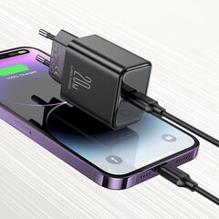 Сетевое зарядное устройство, Joyroom JR-TCF061, USB-C, 20 Вт., PD, черный цена и информация | Зарядные устройства для телефонов | kaup24.ee