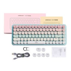 Juhtmevaba klaviatuur, Ugreen KU1011, Bluetooth, USB-C, roosa hind ja info | Klaviatuurid | kaup24.ee