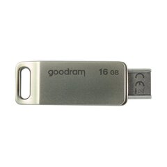 USB mälupulk, Goodram, 16 GB, USB 3.2, Gen 1 USB / USB-C, OTG, ODA3, hõbedane hind ja info | Mälupulgad | kaup24.ee
