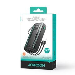 SOS reisitaskulamp USB-C-ga, Joyroom JR-L0181, 20000 mA, must hind ja info | Akupangad | kaup24.ee
