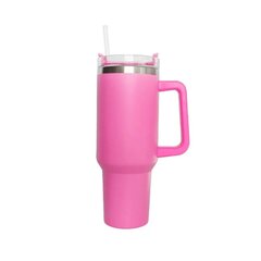 Стакан Fresh Juice Freshy Cup Traveller с трубочкой, пастельно-розовый, 1,2 л цена и информация | Термосы, термокружки | kaup24.ee