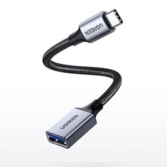Кабель-переходник, Ugreen US3781, USB-C - USB-A 5 Гбит/с, 15 см, черный цена и информация | Адаптеры и USB-hub | kaup24.ee