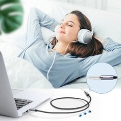 Audiokaabli pikendus, adapter, Ugreen, AUX minipesa 3,5 mm., 2 m, sinine hind ja info | USB jagajad, adapterid | kaup24.ee