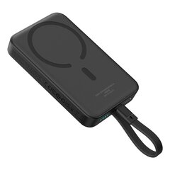 Мини-аккумулятор питания, Baseus, 10000 мАч, 30 Вт, с кабелем USB-C 0,3 м, черный цена и информация | Зарядные устройства Power bank | kaup24.ee