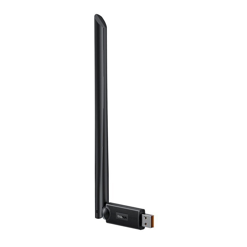 Väline võrguadapter, Baseus BS-OH1721, 6 dBi antenniga, USB WiFi 2,4 GHz., 300 Mbit/s., must цена и информация | USB jagajad, adapterid | kaup24.ee