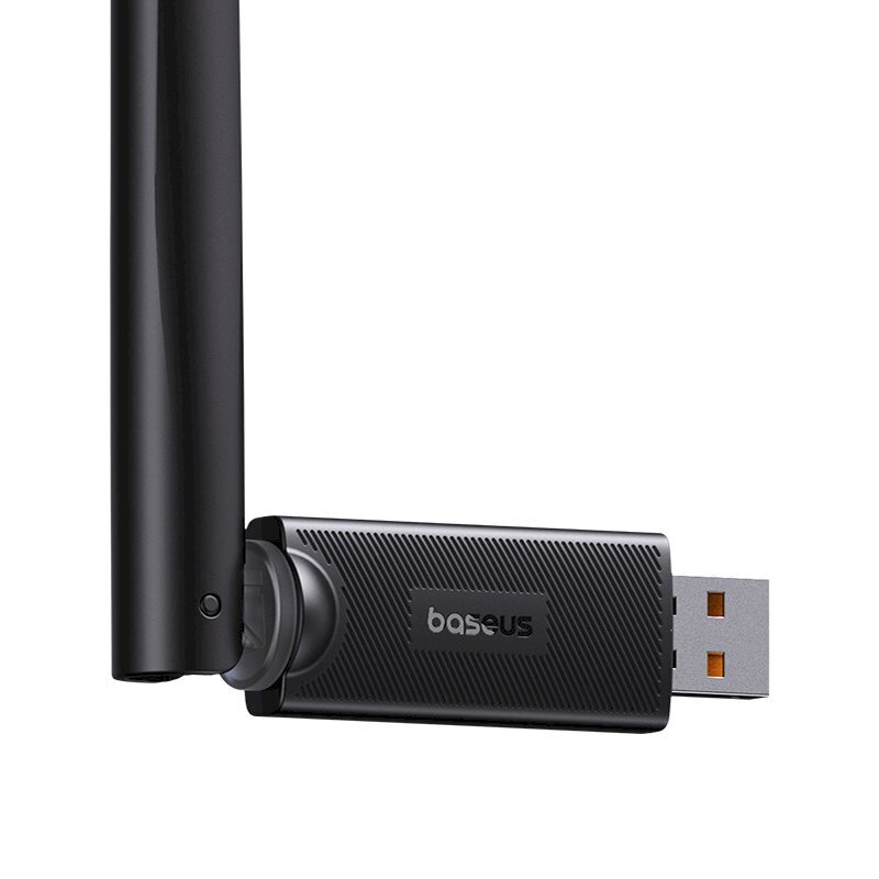 Väline võrguadapter, Baseus BS-OH1721, 6 dBi antenniga, USB WiFi 2,4 GHz., 300 Mbit/s., must цена и информация | USB jagajad, adapterid | kaup24.ee