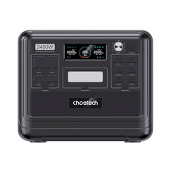 Электростанция, Choetech BS0081, 640000 мАч., 2400 Вт., USB-A USB-C, XT60, AC 50/60 Гц., черный цена и информация | Зарядные устройства Power bank | kaup24.ee