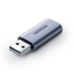 Kõrvaklappide audioadapter, Ugreen CM3831, USB-A 3,5 mm miniJackile, hall hind ja info | USB jagajad, adapterid | kaup24.ee