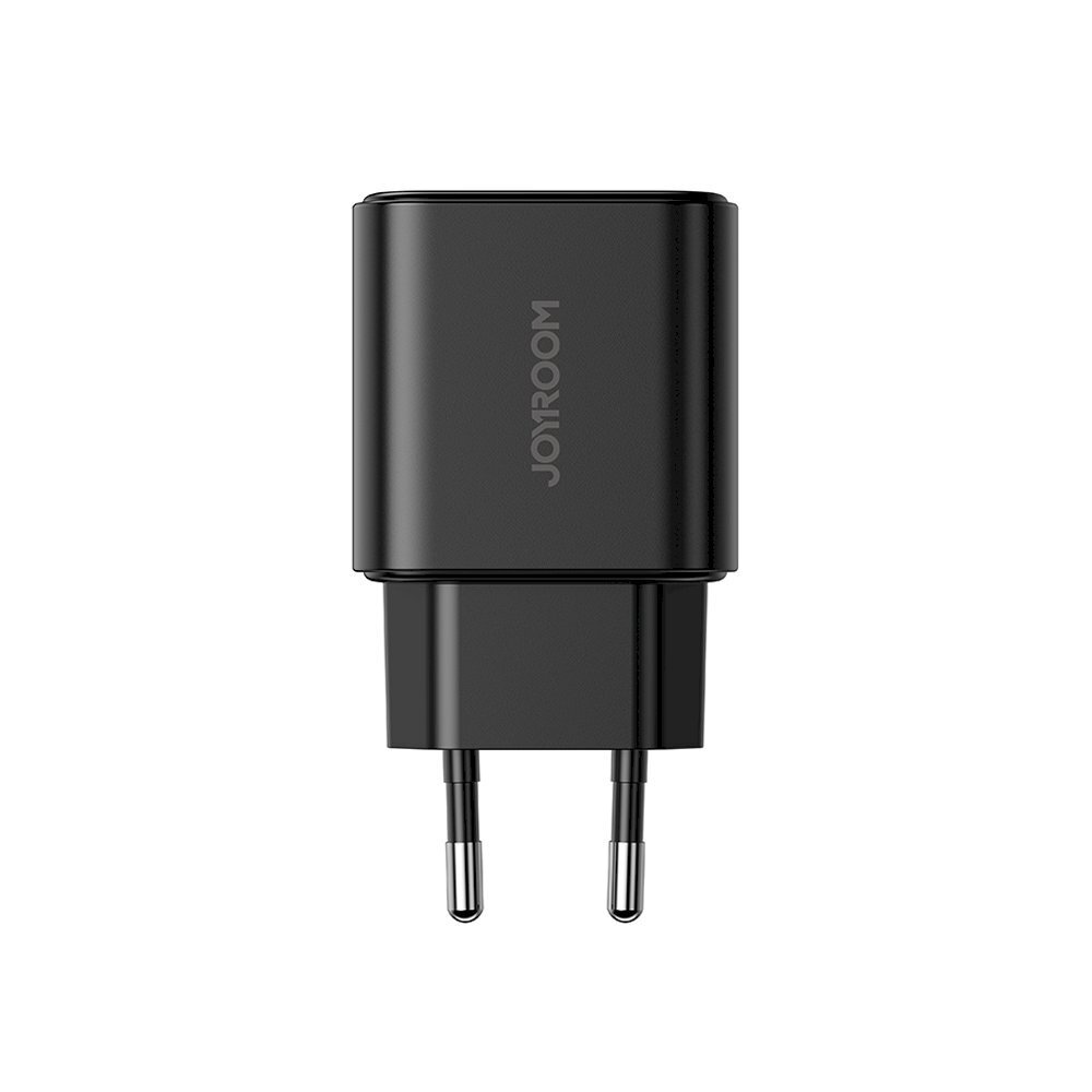 Võrgulaadija, Joyroom JR-TCF051, USB-A, USB-C, PD 20 W., USB-C kaabel, must hind ja info | Mobiiltelefonide laadijad | kaup24.ee