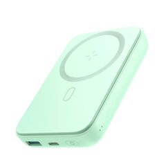 Аккумулятор питания, Joyroom JR-W0201, 10000 мАч., 20 Вт., кабель USB-A - USB-C 0,25 м., светло-зеленый цена и информация | Зарядные устройства Power bank | kaup24.ee