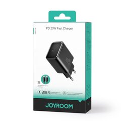 Сетевое зарядное устройство, Joyroom JR-TCF061, USB-C, кабель, черный цена и информация | Зарядные устройства для телефонов | kaup24.ee