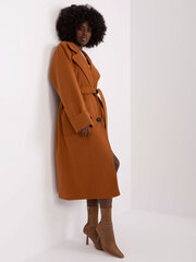 коричневая женская верхняя рубашка одного размера с окантовкой цена и информация | Женские пальто | kaup24.ee